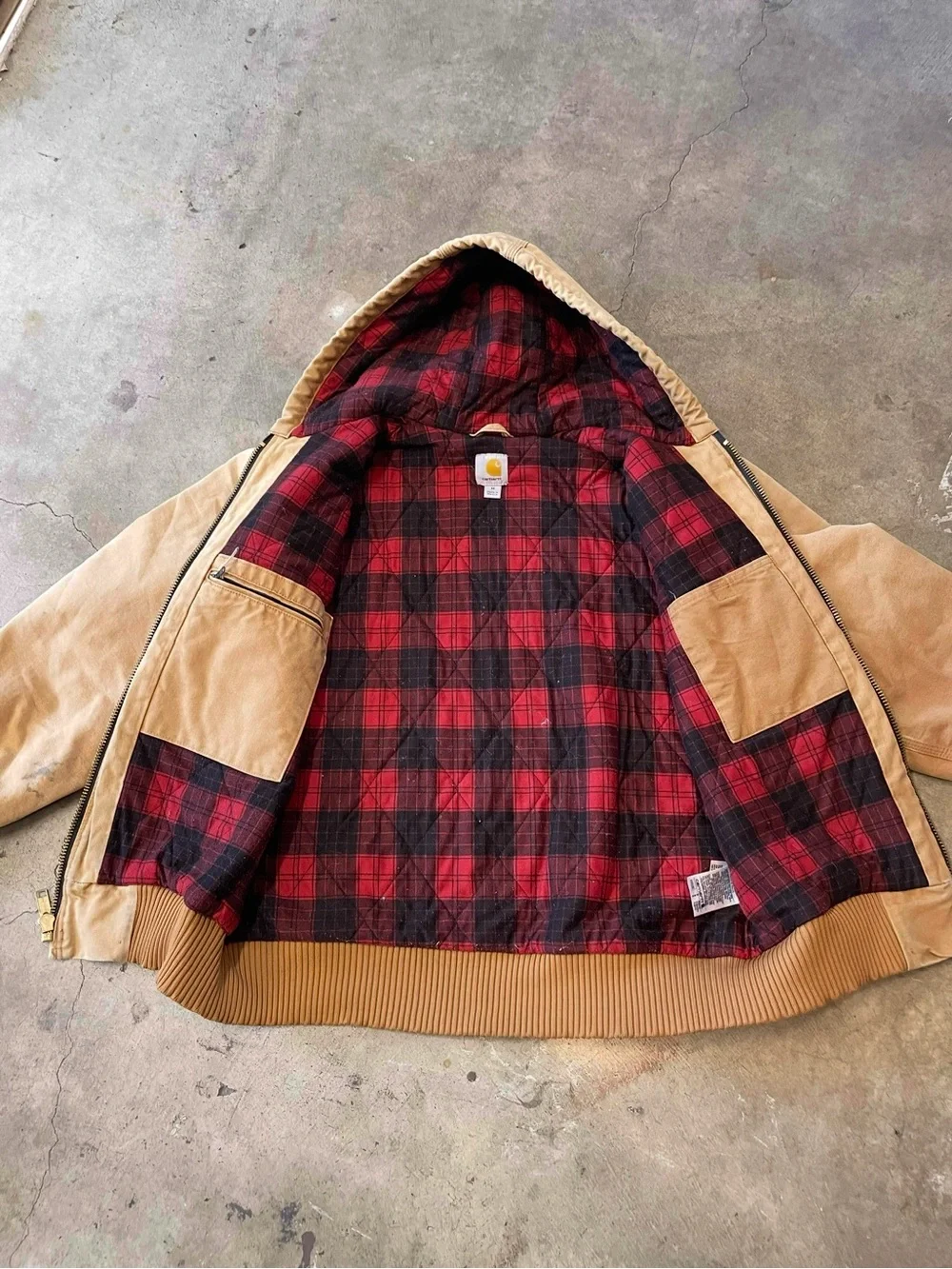Carhartt Flannel Lined Hooded Active Jacket